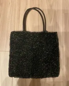 アンテプリマ　ワイヤーバッグ　ブラック系(ゴールド)