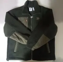 adidas Originals ダークグリーン フリースジャケット M