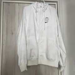 Nike フード付きホワイトナイロンジャケット