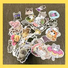 【約100枚】猫 ねこ シール フレークシール ステッカー 手帳