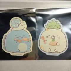すみっコぐらし　たぬきのまんまるレストラン　ビッグステッカー、とかげ　ねこ