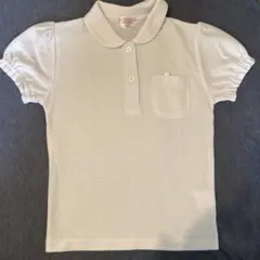 pico kids ホワイト ポロシャツ 丸襟　120