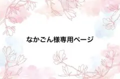 なかごん様専用ページ