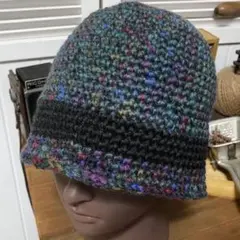 144 大きめ バケットハット クラッシャーハット クロシェハット ニット帽