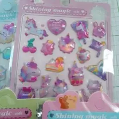 可愛いキャラクターシールセット ６パックセット。