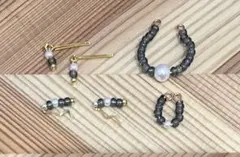 64 ハンドメイド　リカちゃん用グレービーズとパールのアクセサリーセット