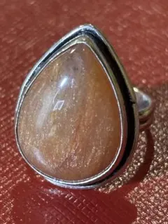 御専用です　silver925 大粒チェリークオーツ　リング　約11.1号