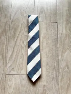 EDIFICE ストライプネクタイ 青と白