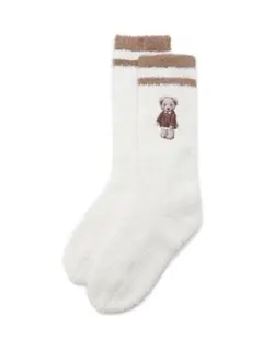 スナイデルホーム Bearニットソックス snidel home アイボリー