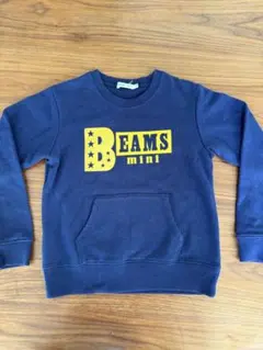 ☆BEAMS mini トレーナー 130 ネイビー ポケット☆