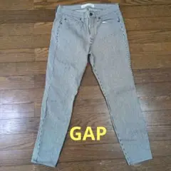 Gap スキニーアンクル　ストライプデニム 29　M〜L
