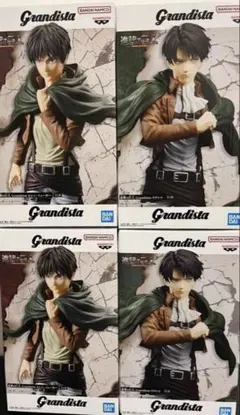 進撃の巨人 Grandista-エレン・イェーガー リヴァイ 4体セット