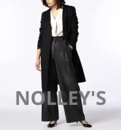 美品　ノーリーズ NOLLEY'S Sophi カシミヤ入ブラックコート 36