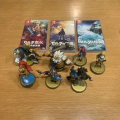 ゼルダの伝説 ゲームソフト3本セットとアミーボセット