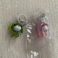 お茶犬めじるしアクセサリー　リョク　ハナ