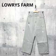 LOWRYS FARM ローリーズファーム ダメージワイドデニム ジーンズ Sのサムネイル
