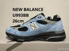 新品未使用 ブルー 26cm NEW BALANCE U993BB