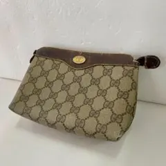 GUCCI オールドグッチ アクセコ GG柄 コスメポーチ　ポーチ小物入れのサムネイル