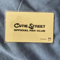 CUTIE STREET OFFICIAL FAN CLUB 会員証