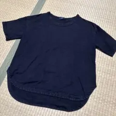 シップス　ships レディース　半袖黒Tシャツ　厚手生地のサムネイル