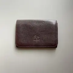 IL BISONTE レザー 名刺入れ カードケース ダークブラウン