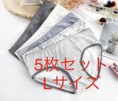 Lサイズ5枚セット【レディース ショーツ】コットンショーツ下着