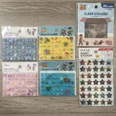 新品6点！ディズニー トイストーリー ブロックデコシール タイルシール ミッキー