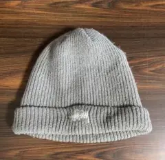 STUSSY ステューシー ニット帽 ビーニー グレー