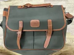 【希少最終価格】バーバリーズ メッセンジャーバッグ キャンバス×レザー カーキのサムネイル