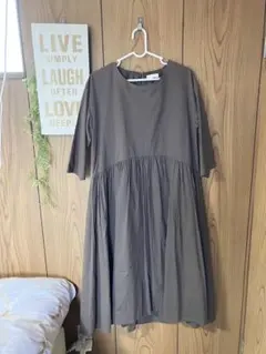 earth music&ecology ブラウン シャツワンピース ♡