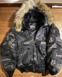 希少！AVIREX カモフラージュ フライトジャケットn2-b