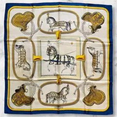 美品 HERMES カレ90 JUMPING LEDOUX シルク スカーフ - メルカリ