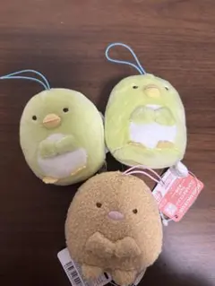 すみっコぐらし　ゴムひも付きマスコットPart4 3点セット