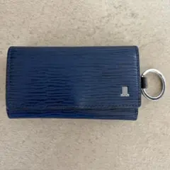 LANVIN ランバン　ネイビー レザー キーケース ロゴ入りのサムネイル