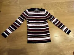 GLOBAL WORK ストライプニット M