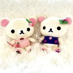 2008年 コリラックマ あつめてぬいぐるみ フルーツ 2体セット レア 当時物のサムネイル