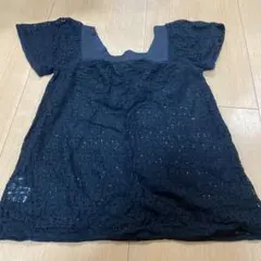 anysis エニィシス　黒　レースブラウス