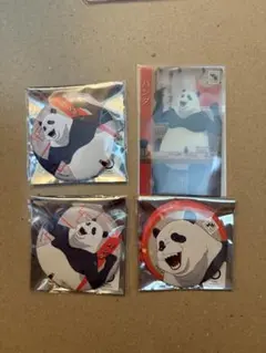 呪術廻戦　神座コラボ　パンダ　缶バッジ•特典クリアカード4点セット