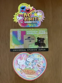 ユニバーサルスタジオジャパン USJ 非売品ステッカー 3枚セット 新品