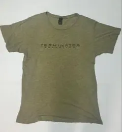 TERMINATOR SALVATION ロゴグラフィックTシャツ 杢カーキ M
