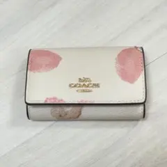 COACH 日本限定 ファイブ リング キーケース・フローラル