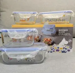 【新品未使用】ムーミン×pyrex ガラス保存容器のサムネイル