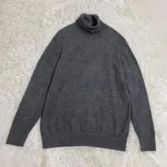 ユニクロ　カシミア100% ニット　セーター　XL グレー　メンズ