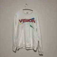 VISION STREET WEAR スウェット　白　サイズＬ