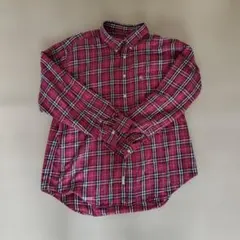 Burberry チェック柄 長袖シャツ ピンクのサムネイル