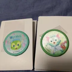 ジェラトーニ＆オルメルワッペン 2枚 ディズニーシーダッフィー&フレンズ20周年