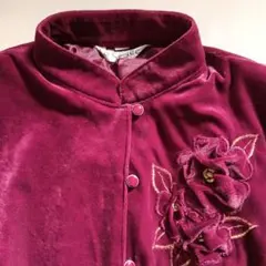 日本製 当時物 個性的 ベロア レトロワンピ ビンテージ 上品 昭和レトロ 希少