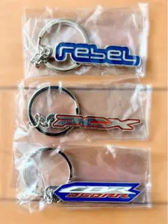 Honda バイクメタルエンブレム キーホルダー 3種セットのサムネイル