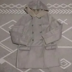 ローリーズファーム フード付きムートン風コート