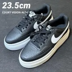 23.5cm DM0113 ナイキ コート ビジョン アルタ ブラック 厚底
